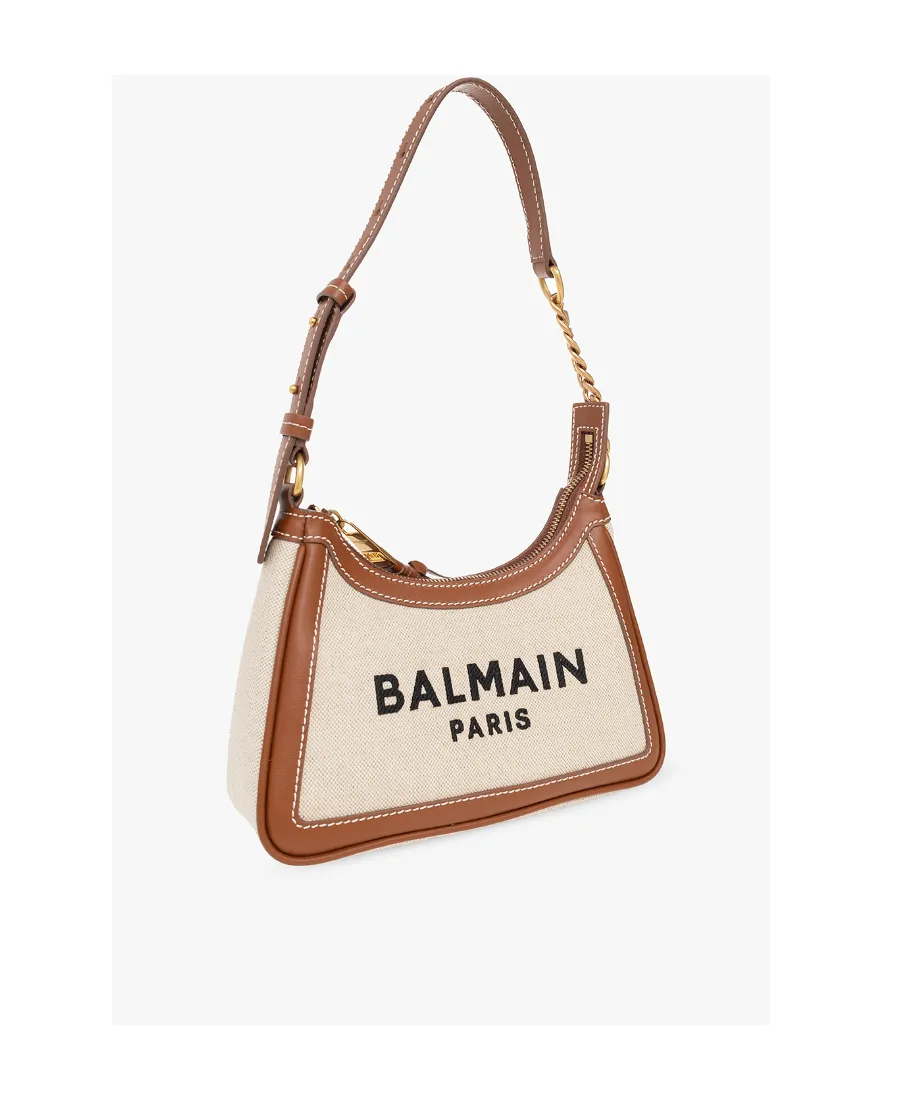 B-Army Canvas Bag With Leather Inserts