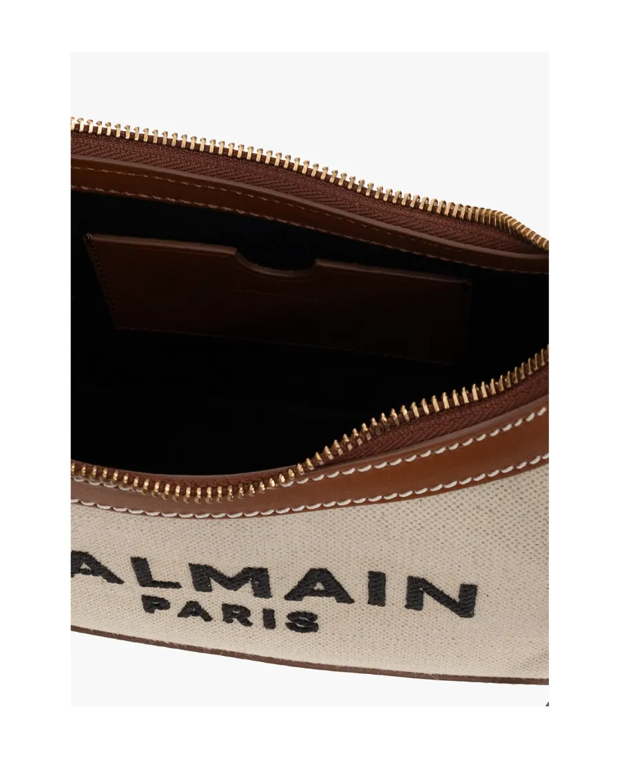 B-Army Canvas Bag With Leather Inserts