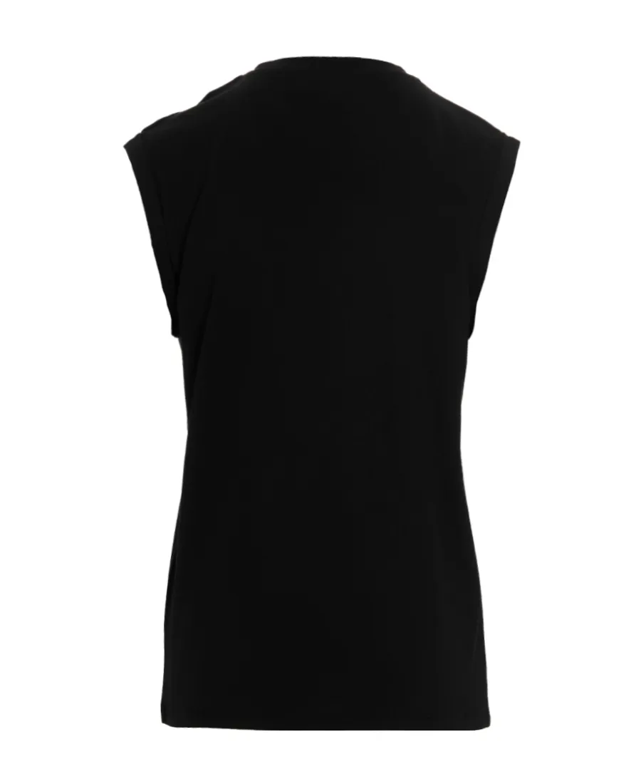 Logo Printed Sleeveless Top