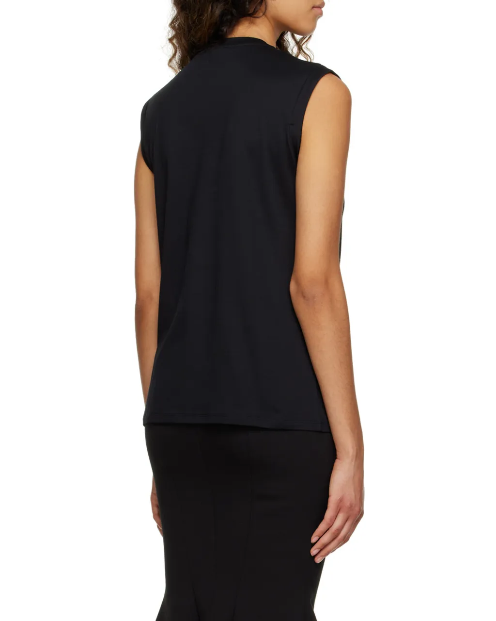 Logo Printed Sleeveless Top
