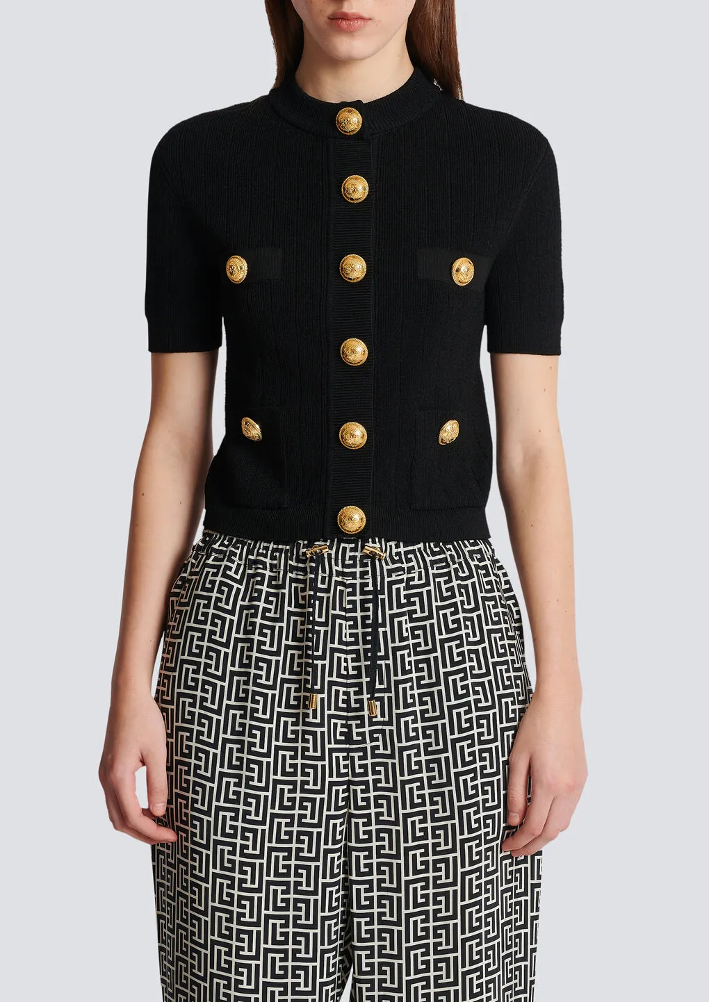 Buttoned Knitted Cardigan