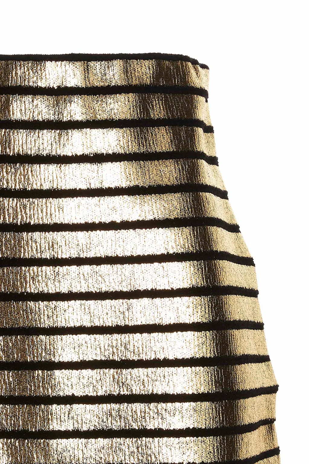 Stripe-Detail Midi Skirt