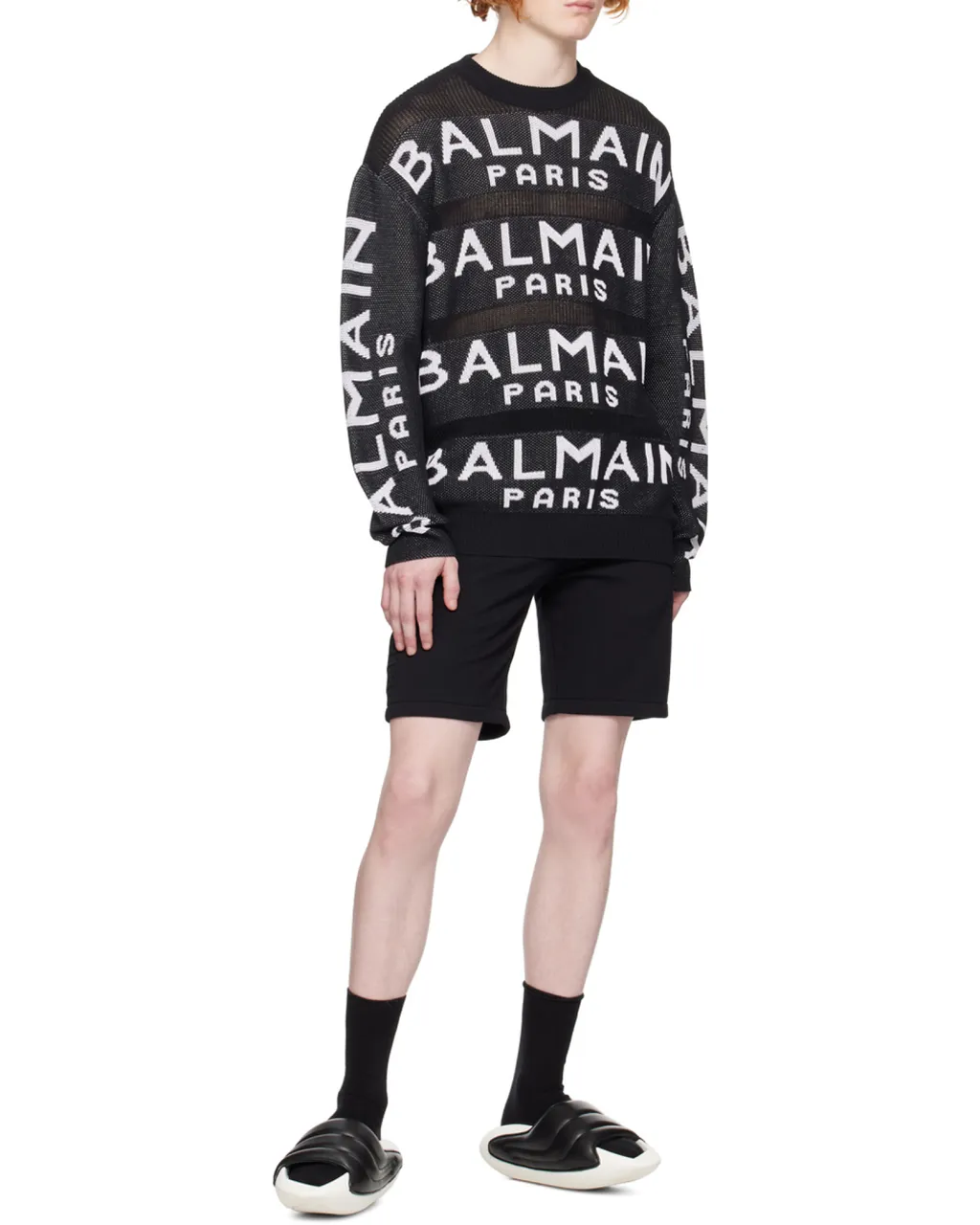 Embossed Bermuda Shorts