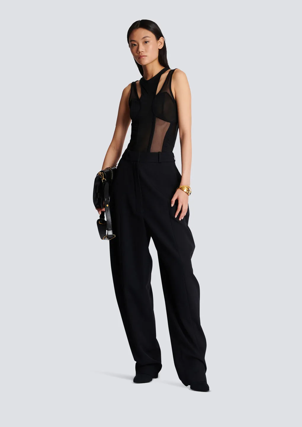Cut-Out Tulle Body