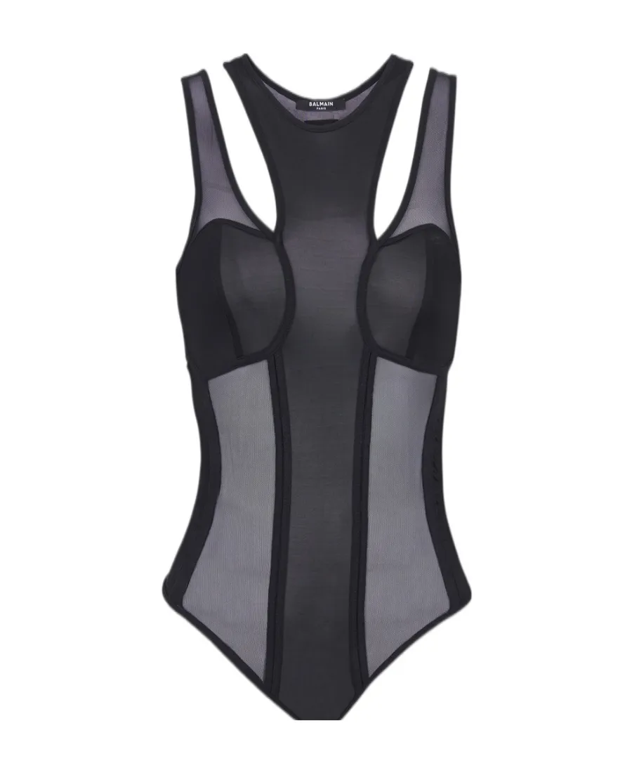 Cut-Out Tulle Body