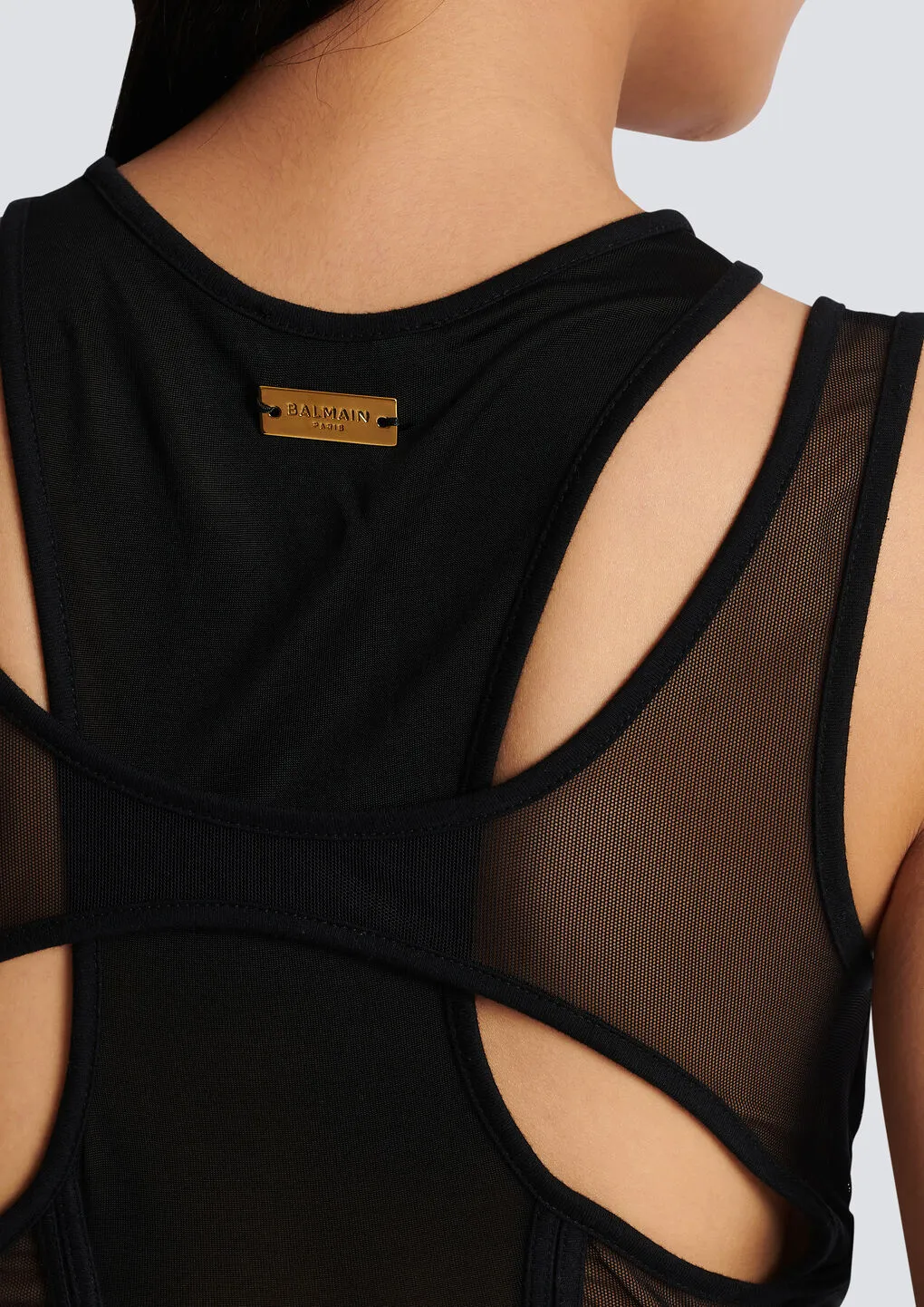 Cut-Out Tulle Body