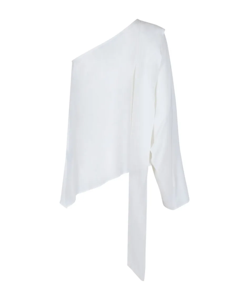 Draped Asymmetric Blouse