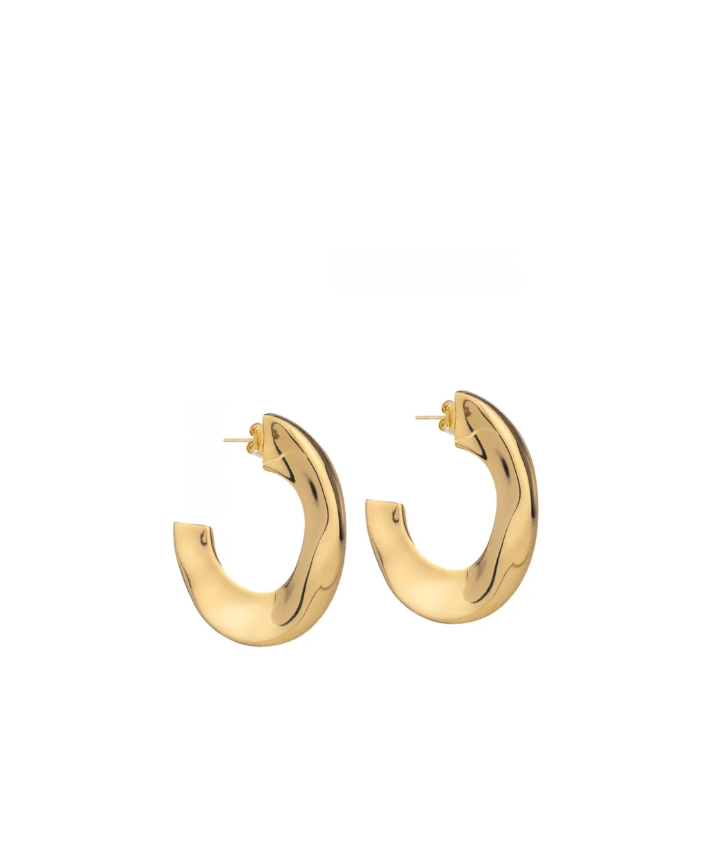 Mindy Curved Hoop Earrings