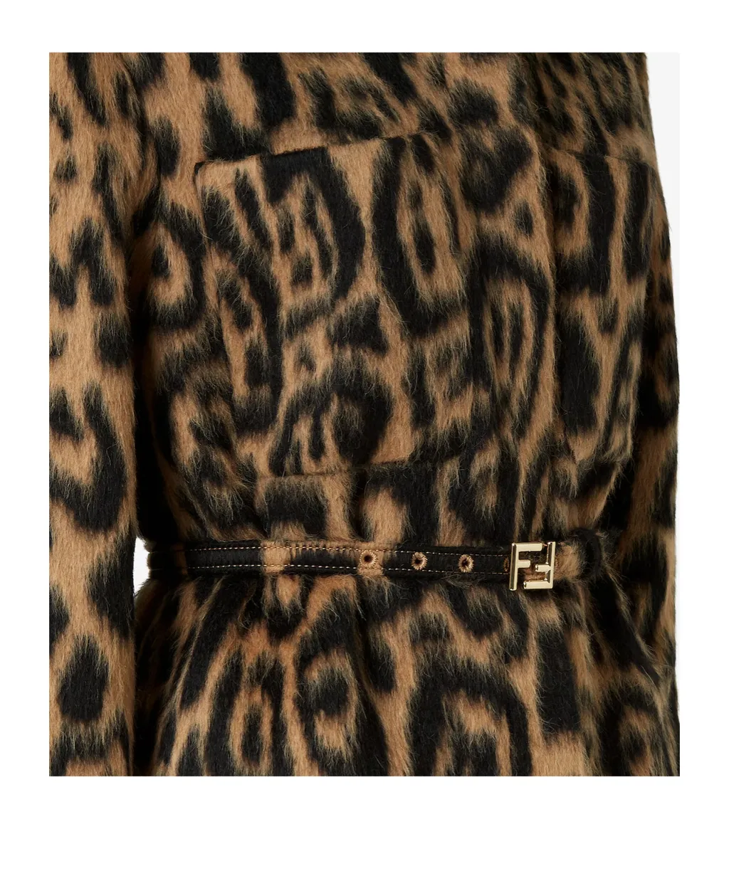 Leopard Printed Belted Go-To Jacket