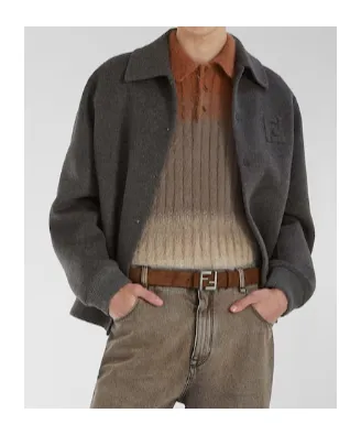 Ff Detailed Single Breasted Jacket