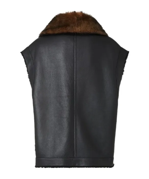 Ff Buckle Shearling Gilet