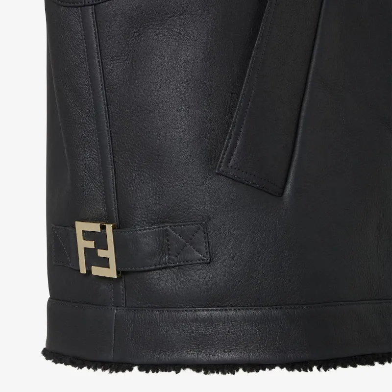 Ff Buckle Shearling Gilet