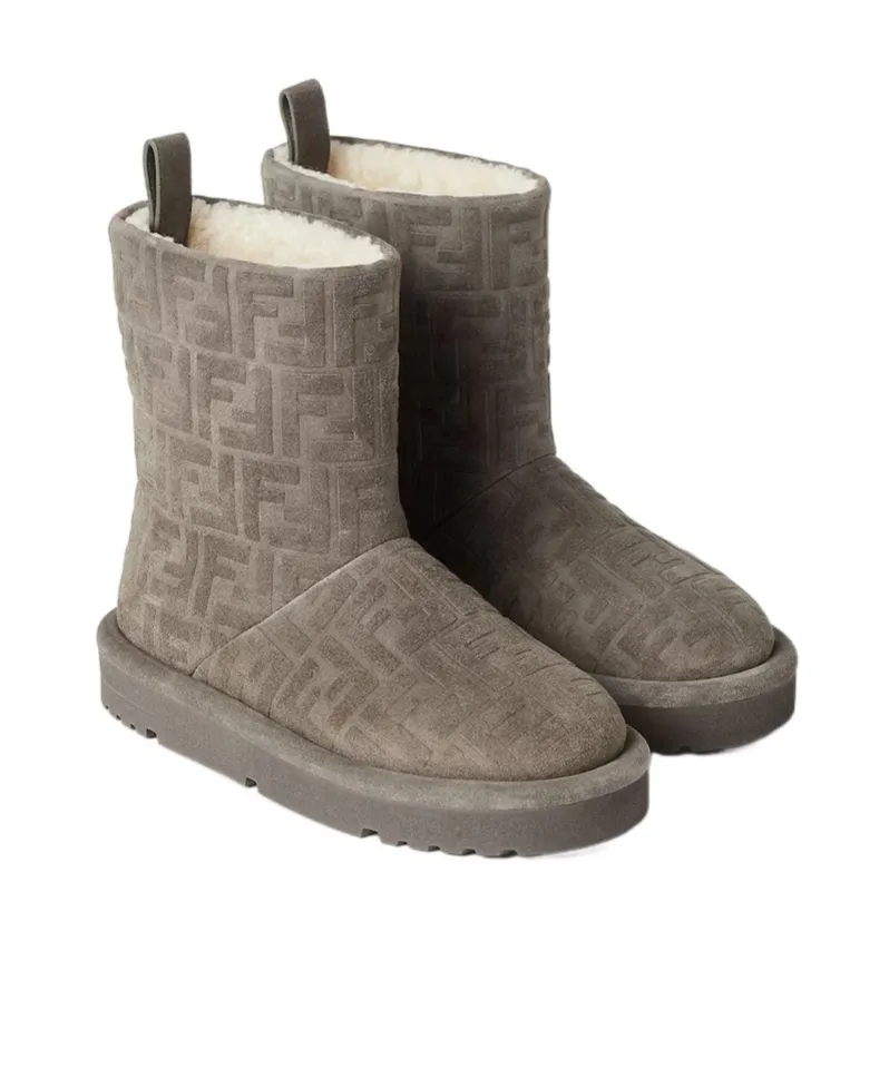 Apres Chic Monogram Embossed Boots