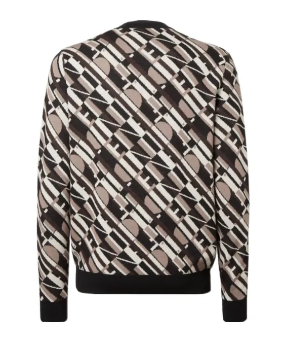 Logo Jacquard Crewneck Jumper