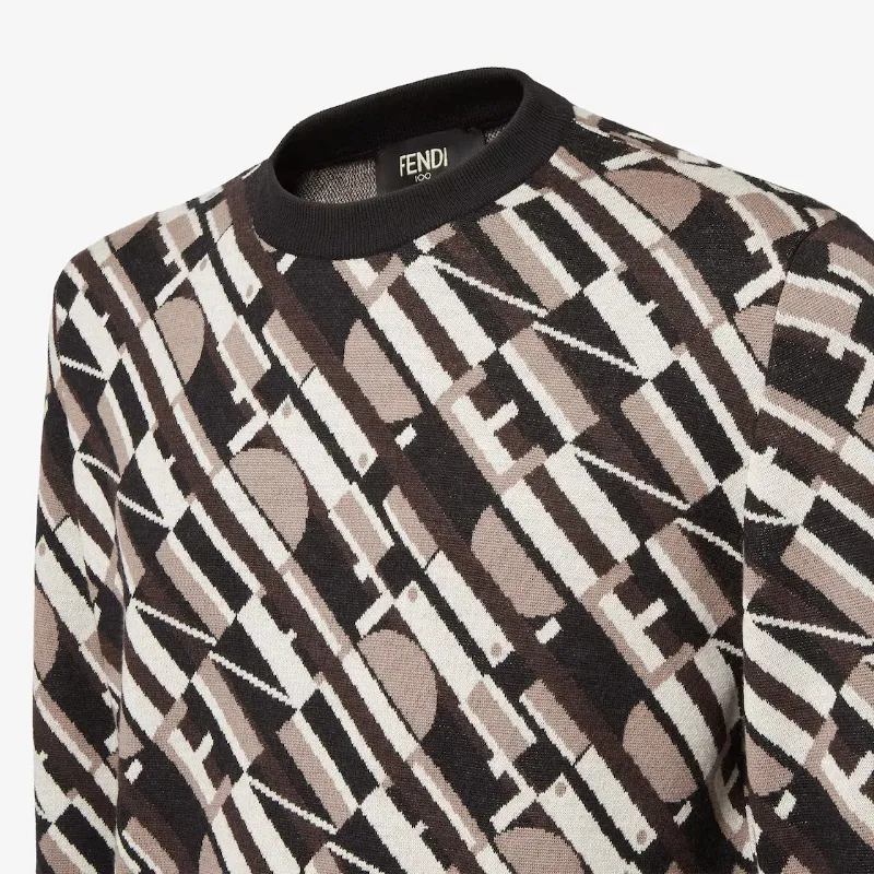 Logo Jacquard Crewneck Jumper