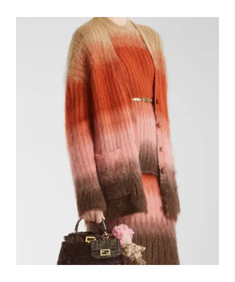 Oversized Long-Sleeve V-Neck Cardigan
