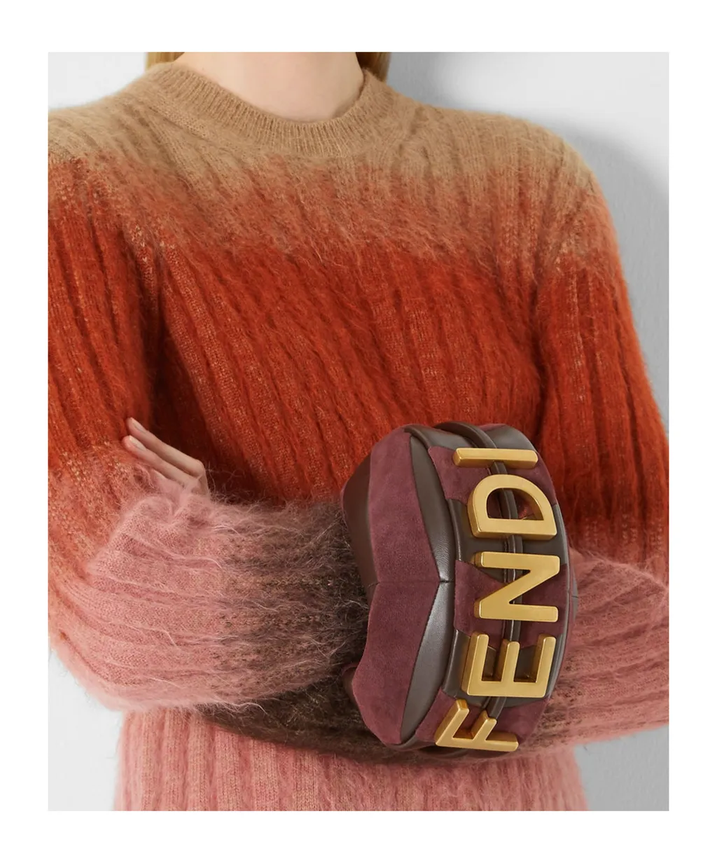 Fendigraphy Two-Toned Mini Tote Bag