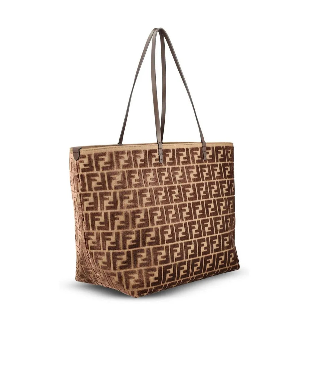 Roll Ff Jacquard Large Tote Bag