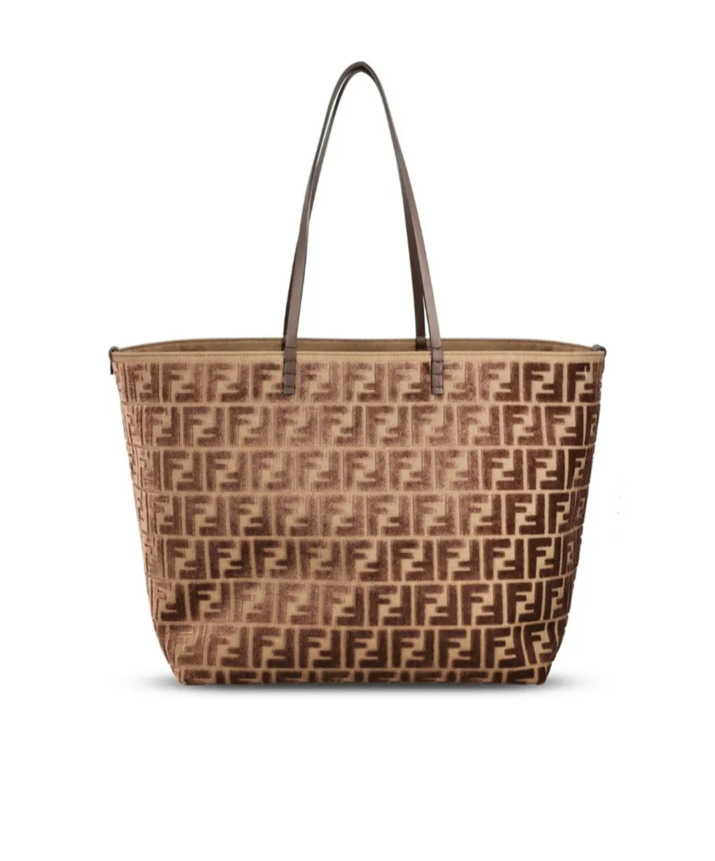 Roll Ff Jacquard Large Tote Bag