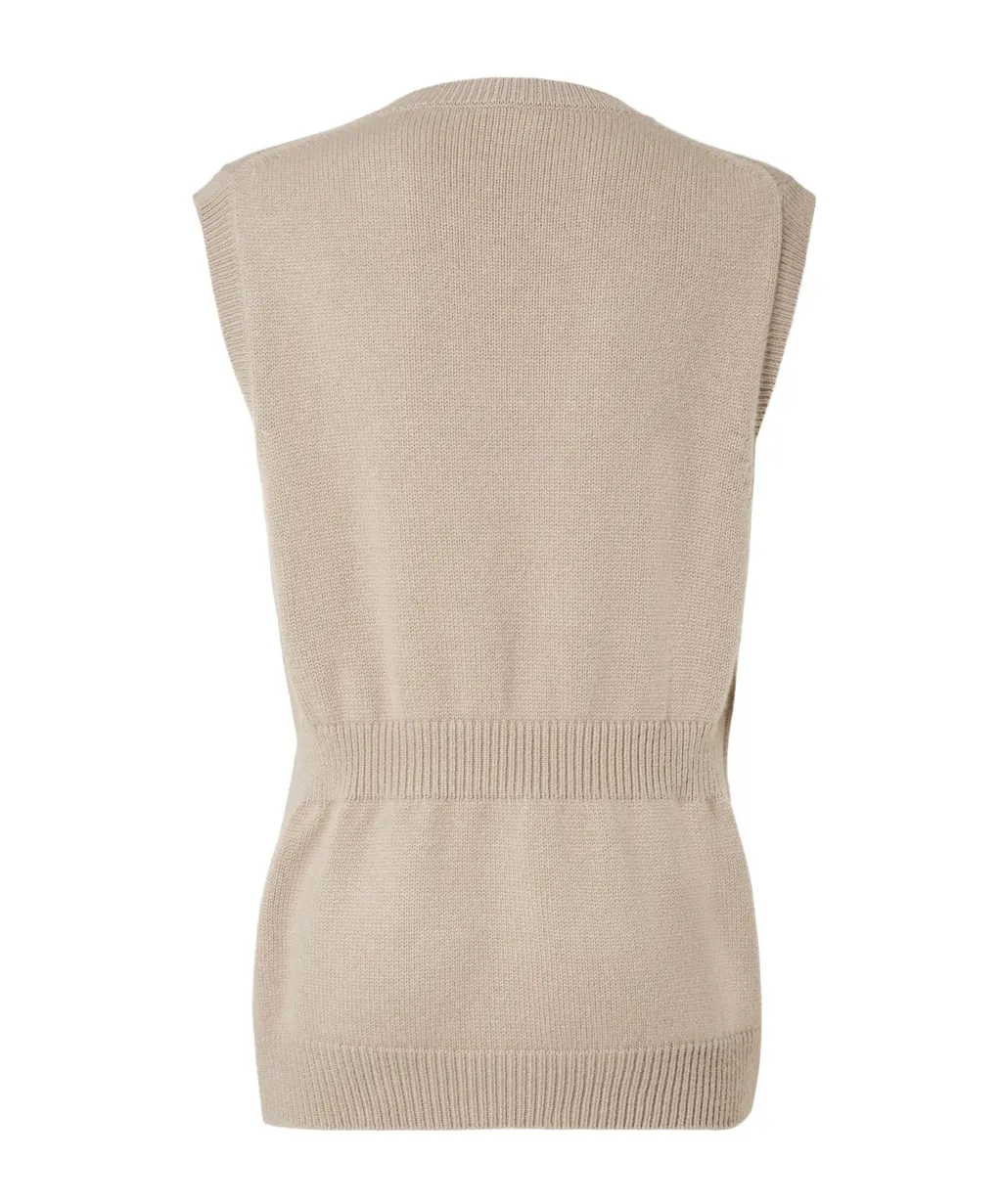 Logo Embroidered Knit Vest
