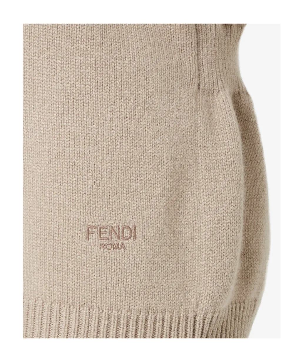 Logo Embroidered Knit Vest