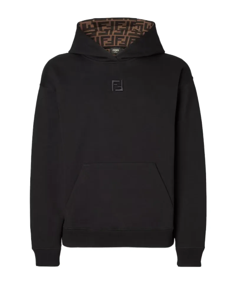 Ff Embroidered Long-Sleeved Hoodie