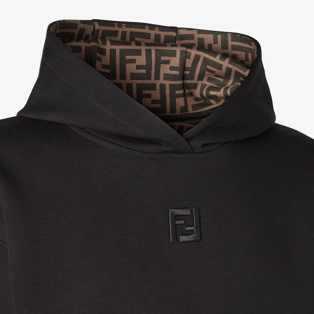 Ff Embroidered Long-Sleeved Hoodie