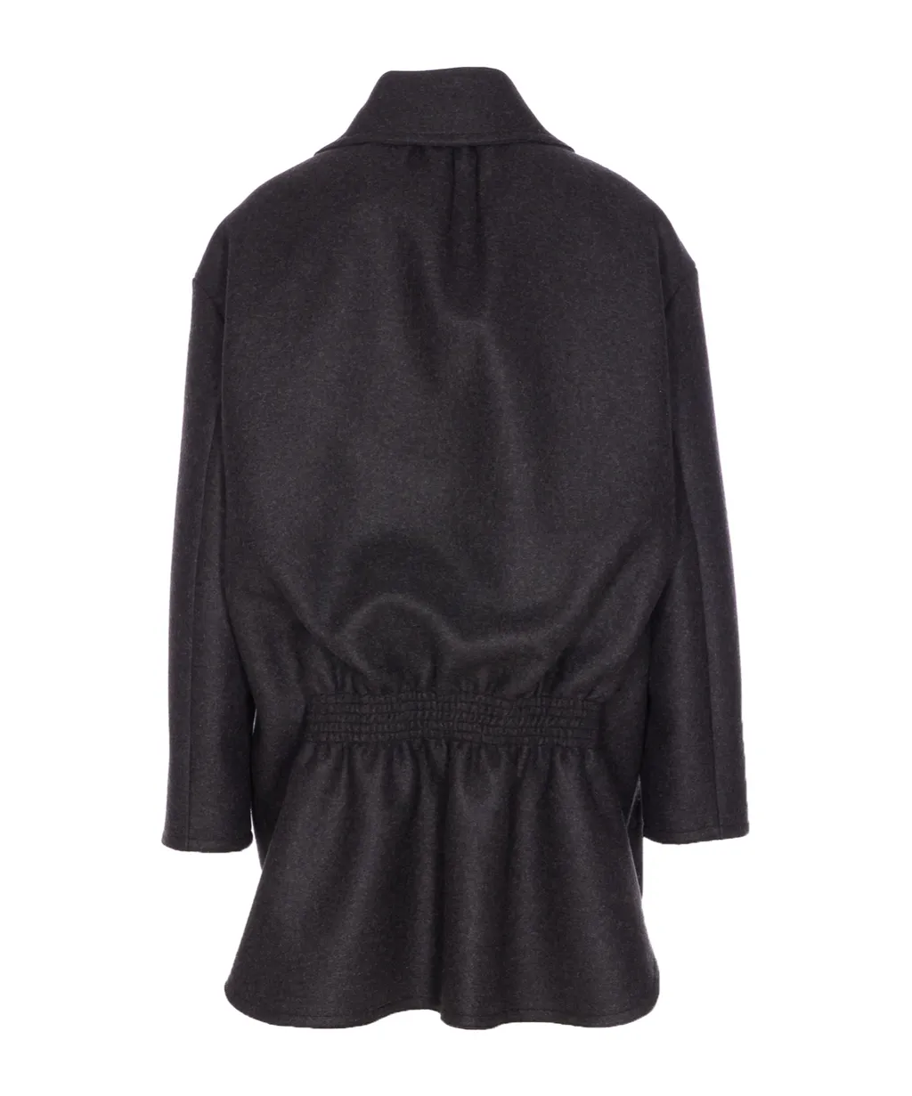 Single-Breasted Long Sleeved Midi Coat