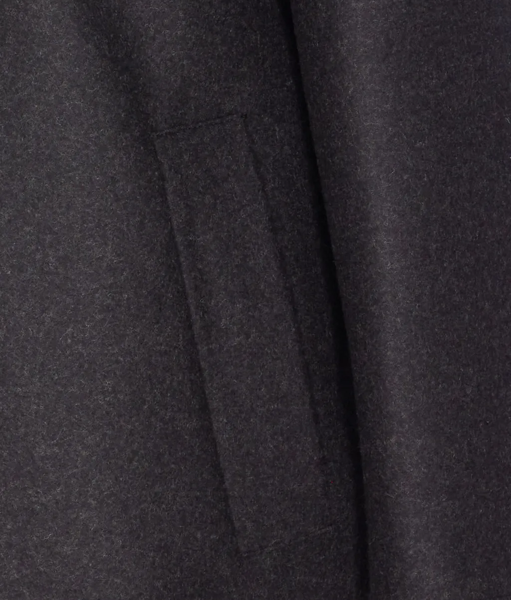Single-Breasted Long Sleeved Midi Coat