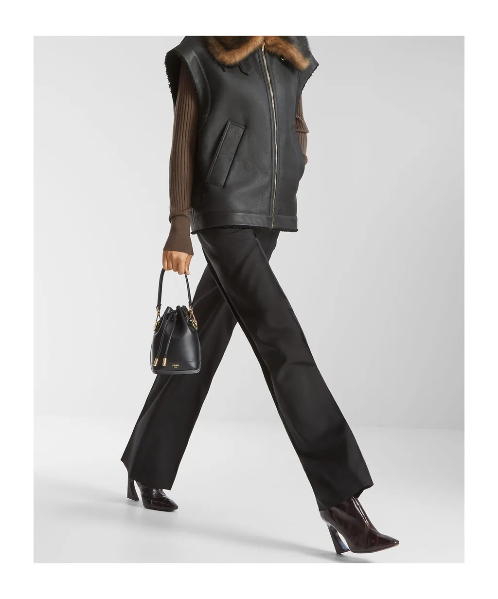 Pleated Wide-Leg Trousers