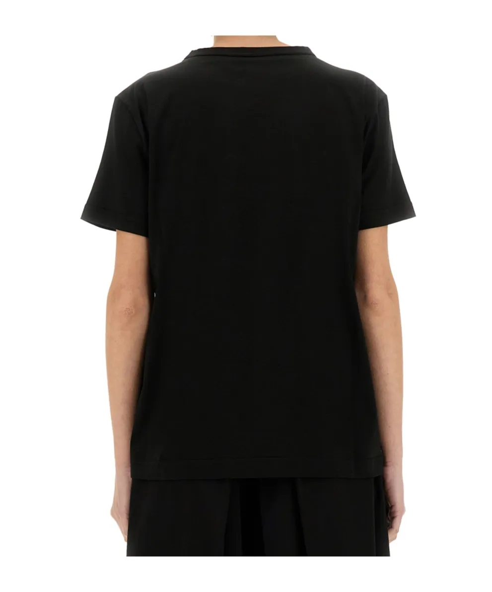 Filo Diamante Detailed Short Sleeved Basic T-Shirt