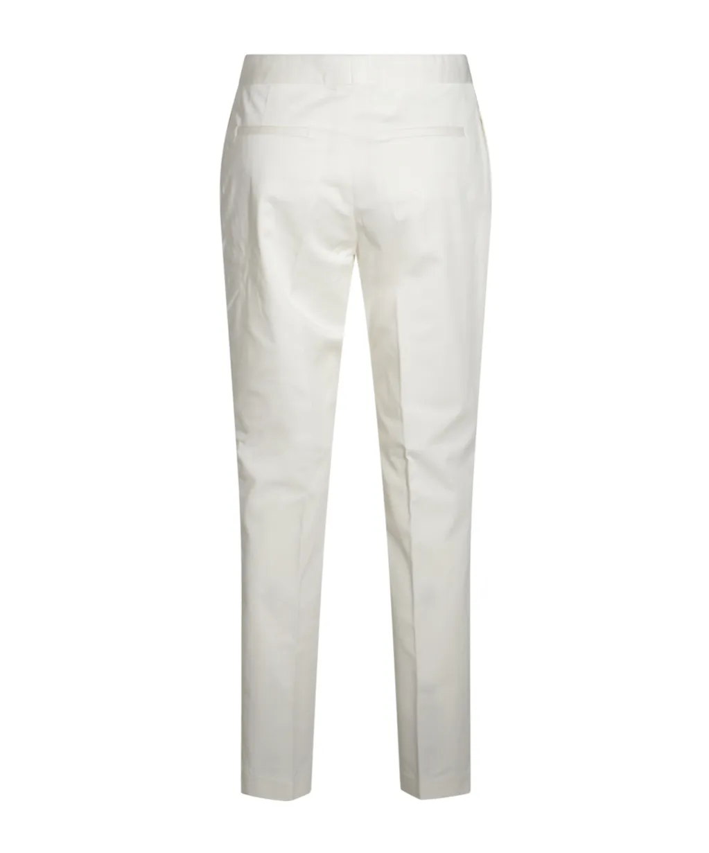 Gabardine Straight-Leg Trousers