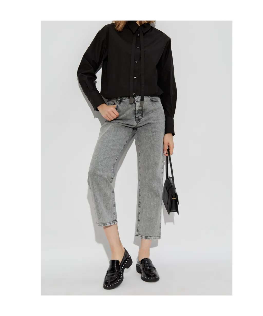 Long Sleeved Tied-Fasten Shirt
