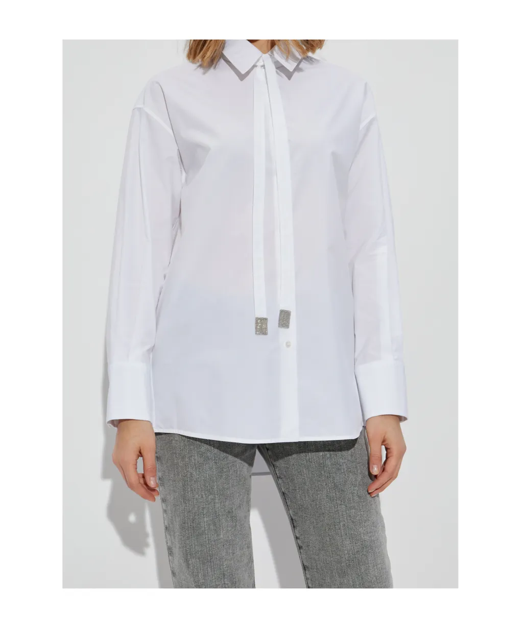 Long Sleeved Tied-Fasten Shirt