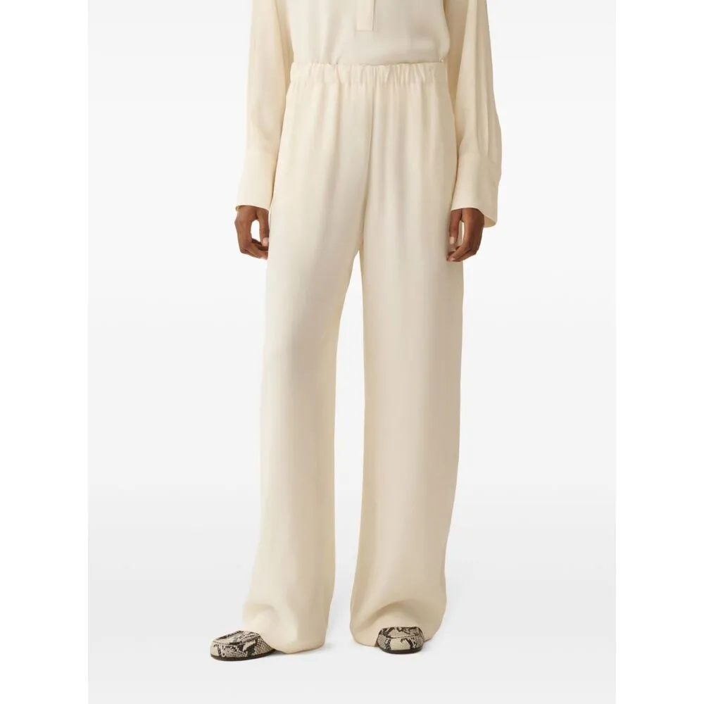 Elastic Waistband Enver Satin Trousers