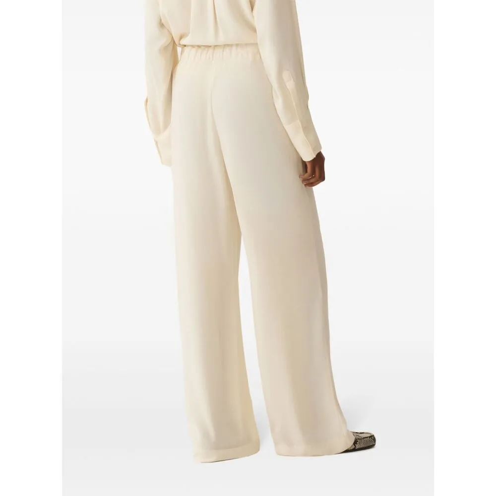 Elastic Waistband Enver Satin Trousers