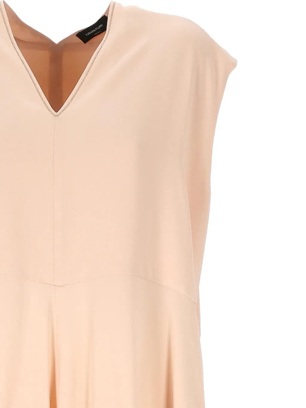 V-Neck Sleeveless Dress