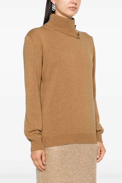 Foldover Neck Sweater