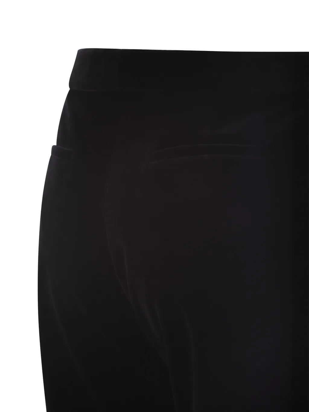 Straight-Leg Velvet Trousers