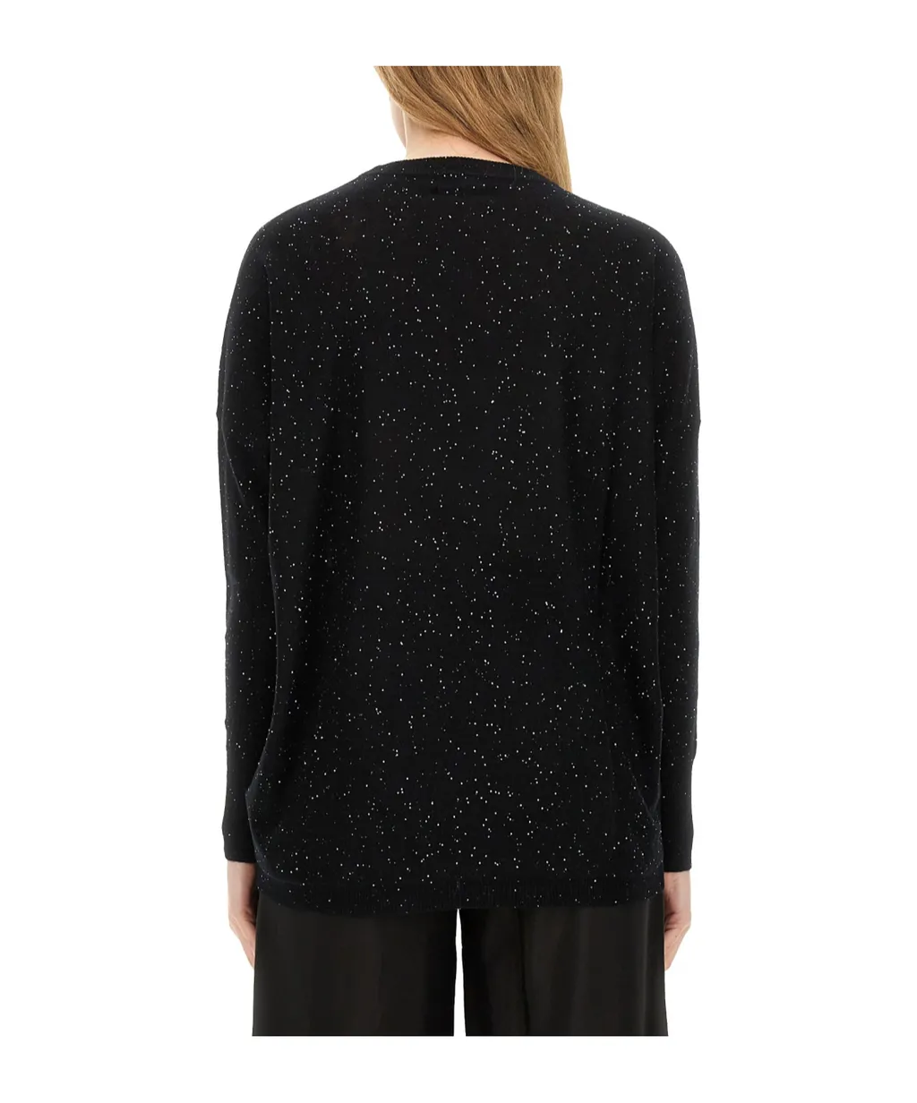 Sequin-Embellished Knitted Jumper