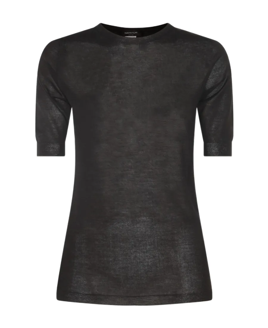 Short-Sleeved Crewneck Jumper