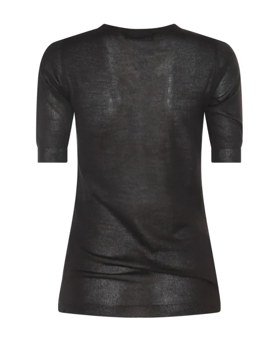 Short-Sleeved Crewneck Jumper