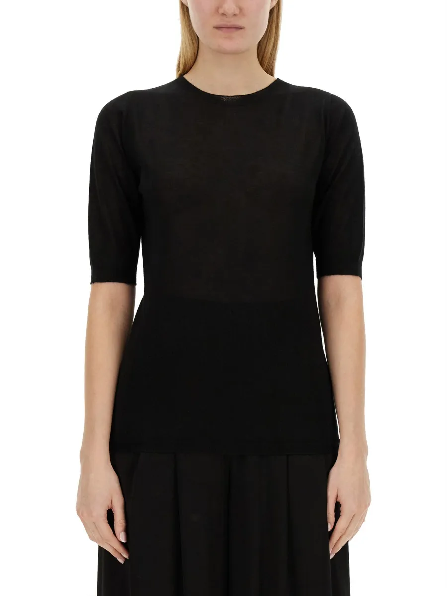 Short-Sleeved Crewneck Jumper