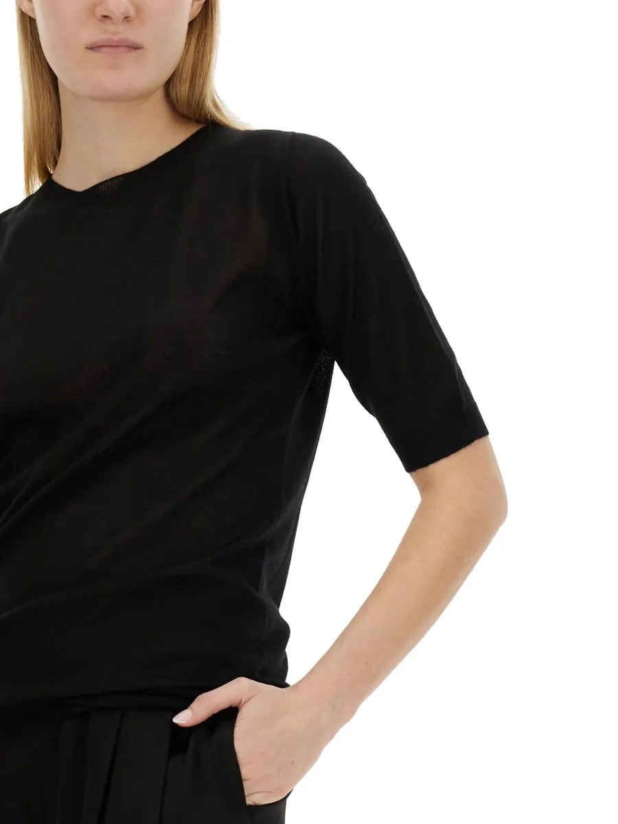 Short-Sleeved Crewneck Jumper