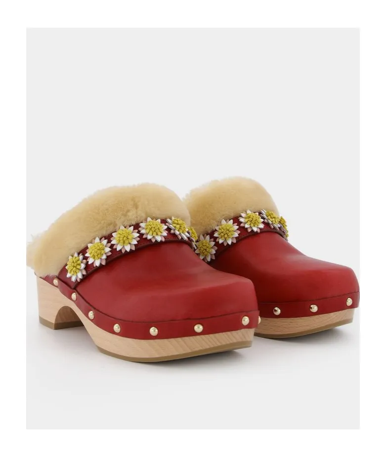 Jean Daisy Slip-On Clogs
