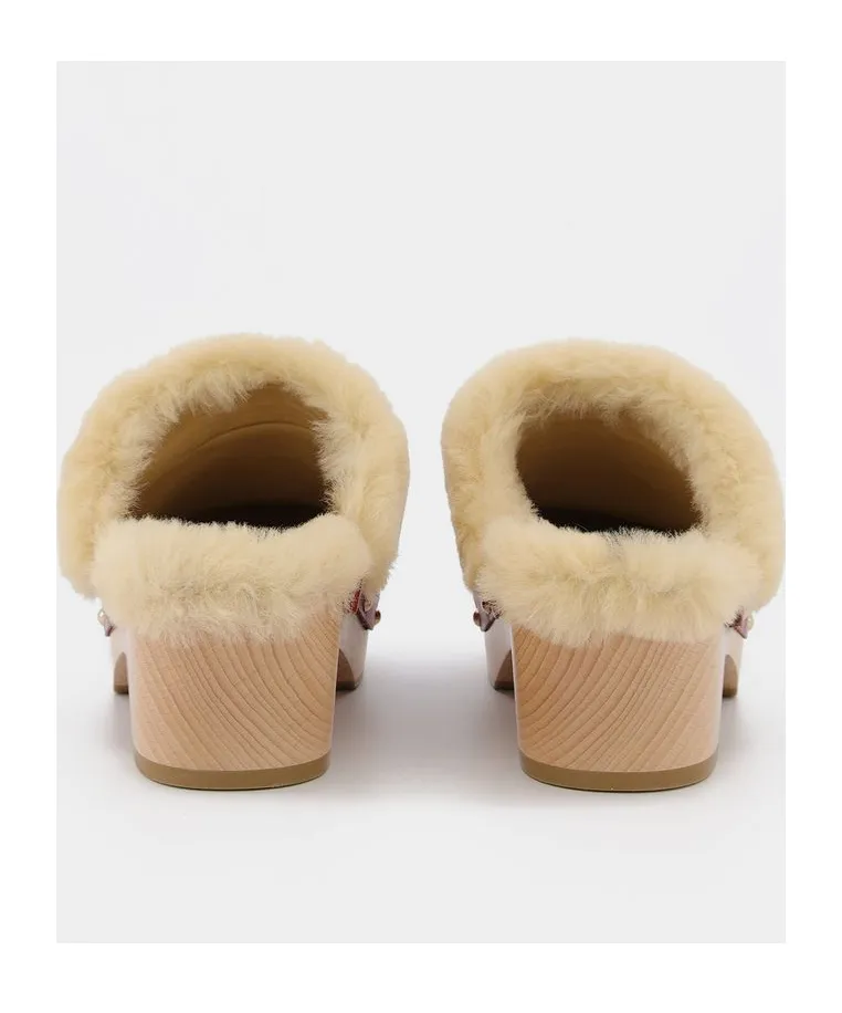 Jean Daisy Slip-On Clogs
