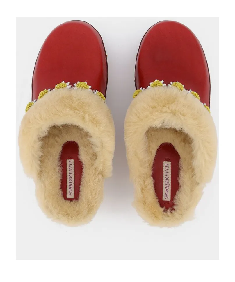Jean Daisy Slip-On Clogs