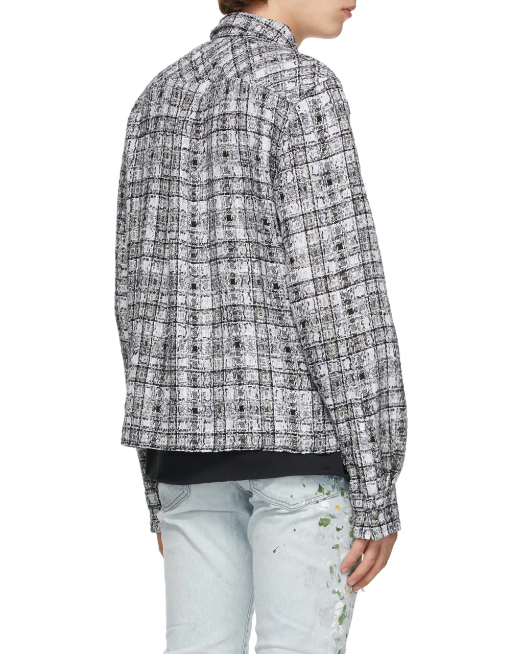 Plaid Tweed Casual Jacket
