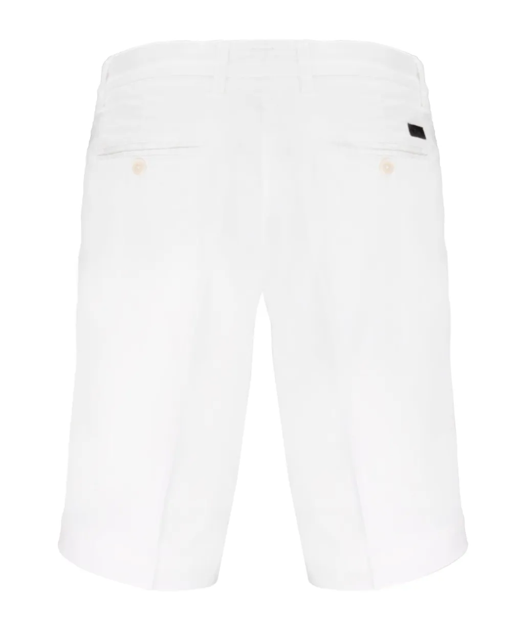 Plain Stretched Bermuda Shorts