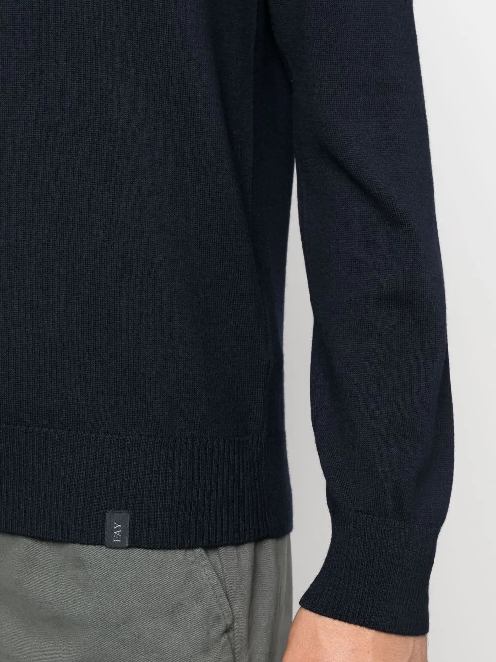 Logo-Patch Virgin-Wool Jumper
